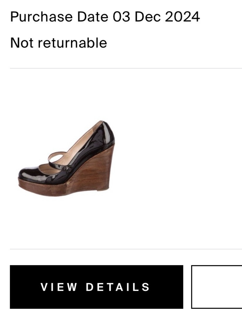 Christian Louboutin Black Patent Mary Jane Flats with Strap - Picture 6 of 6